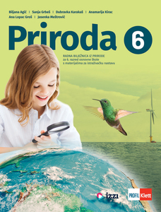 PRIRODA 6, radna bilježnica iz prirode za šesti razred osnovne škole s materijalima za istraživačku nastavu